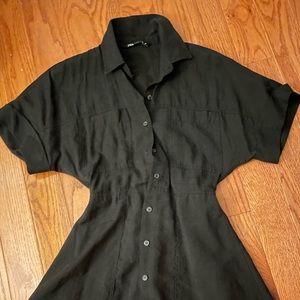 Black Zara Shirt Dress